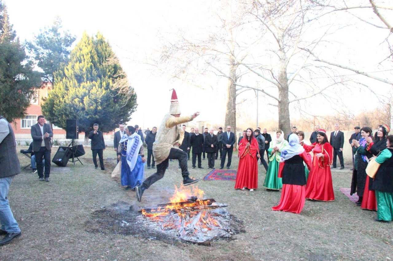 Goranboyun Hazırəhmədli kəndində Yel çərşənbəsi qeyd olundu - FOTOLAR